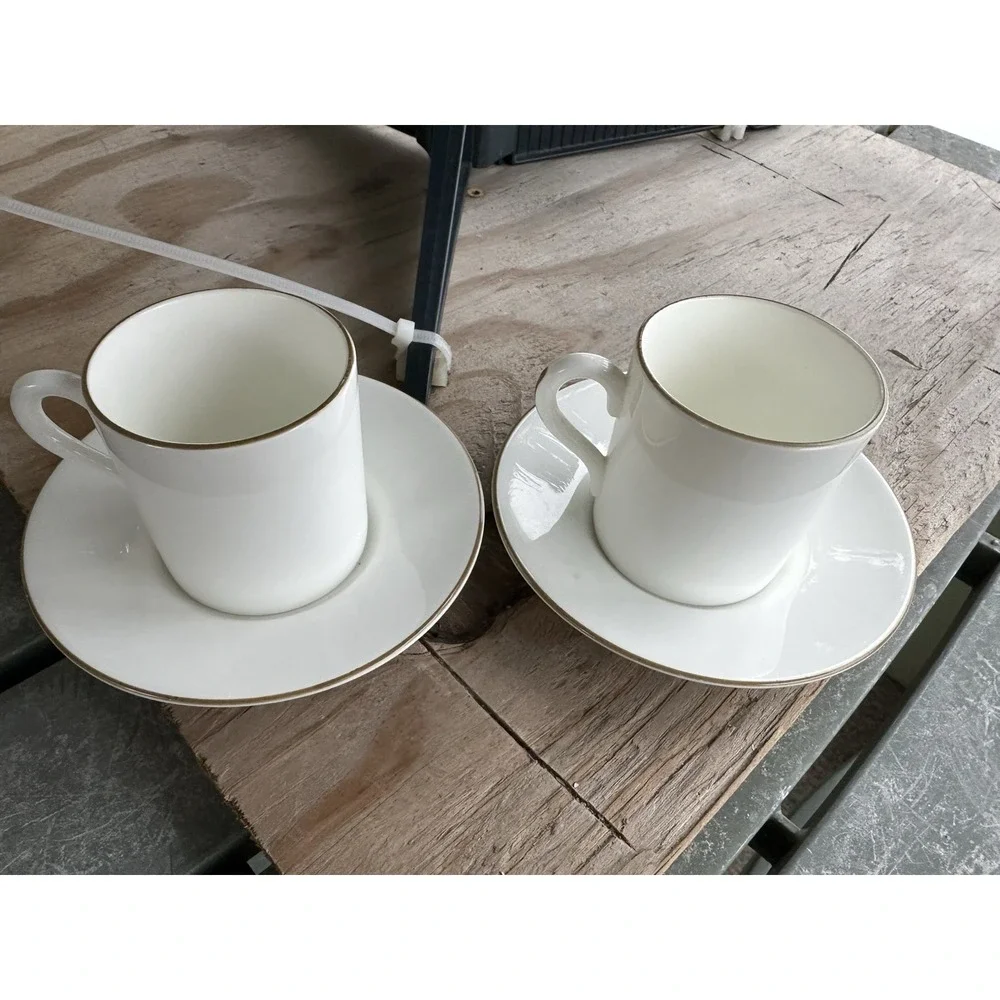 2 Vintage Bone‎ China Coalport MADE IN ENGLAND TIFFANY & CO CUP AND SAUCER